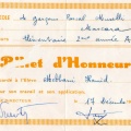 Billet d'honneur