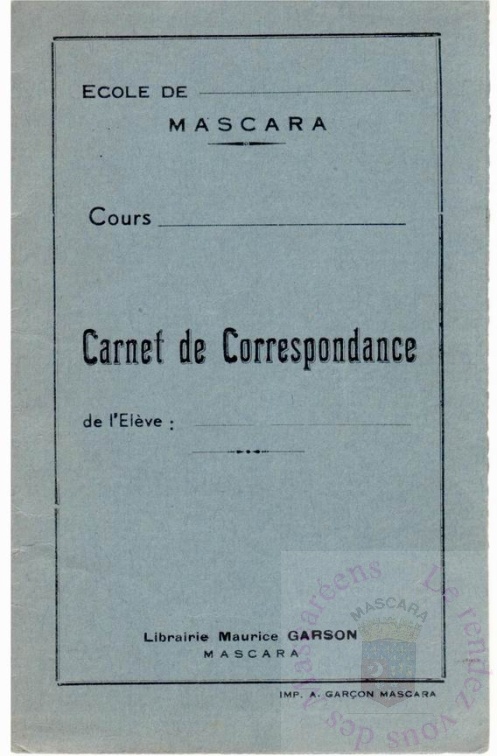 Carnet de correspondance