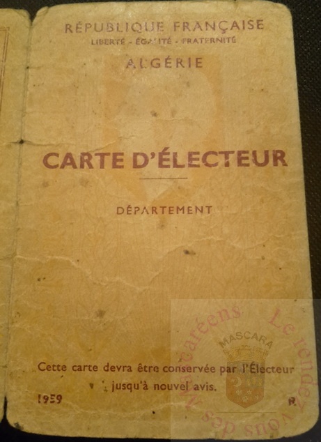 Carte d'électeur