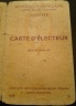 Carte d'électeur