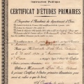 Certificat d'étude 1933