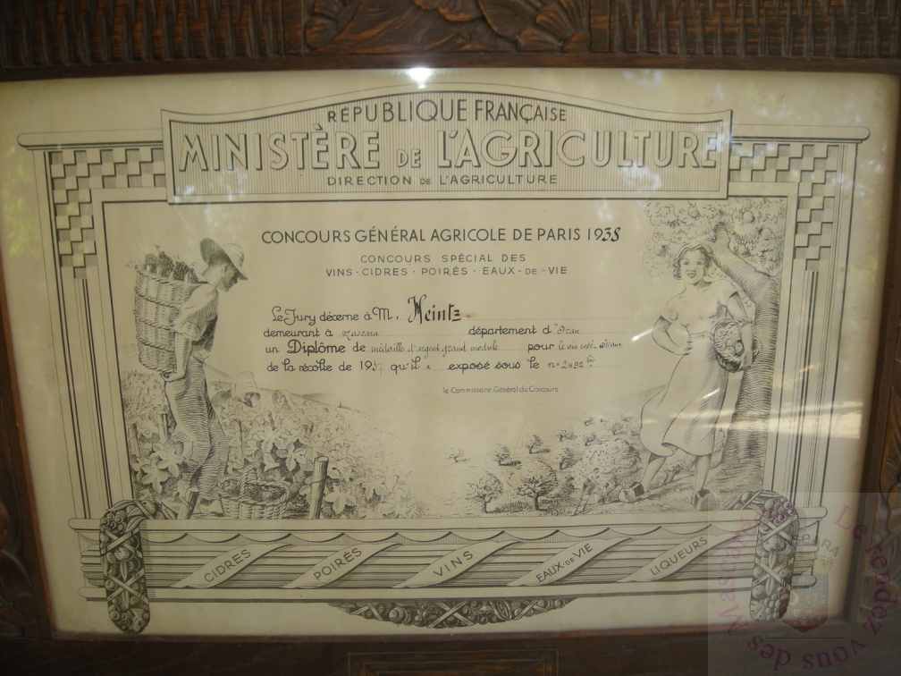 Concours agricole 1938 Hentz