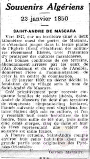 souvenirs algerien 1850 st andre