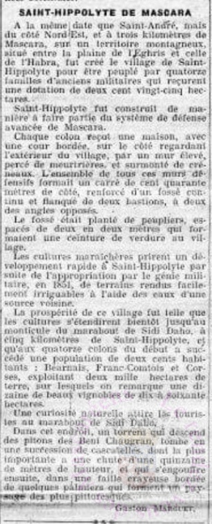 souvenirs algerien 1850 st hippolyte