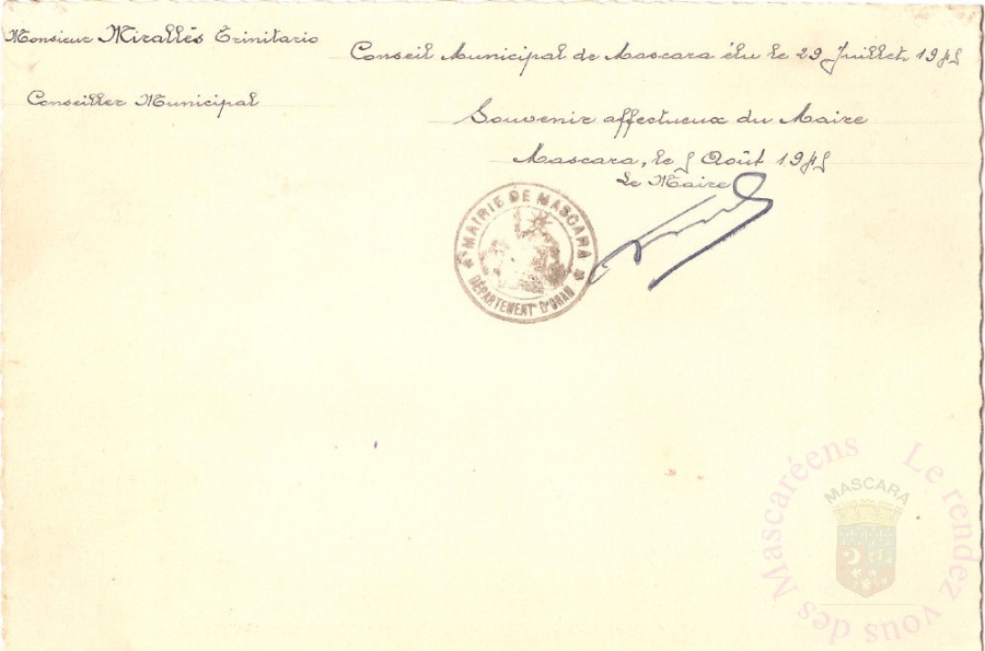 Conseil municipal verso