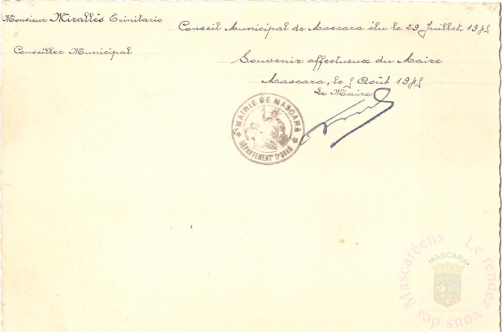 Conseil municipal verso