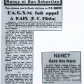 Agsm fc Nancy 1953