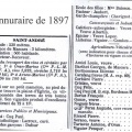 Annuaire de Saint André 1897
