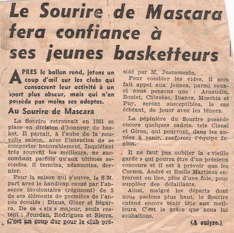 Le sourire 1952